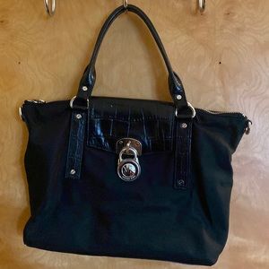 Michael Kors Shoulder Bag Black Leather Details